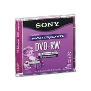  Mini (8cm) DVD RW Disc, 1.4GB, 2x, w/Jewel Case, Silver 
