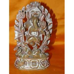 Lord Ganesha Dancing with Trishul God of Wisdom Stone 