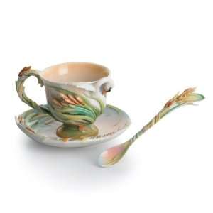   Cup and Saucer Set by Franz See Coupon for Low Price