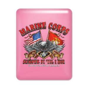   iPad Case Hot Pink Marine Corps Semper Fi Til I Die 