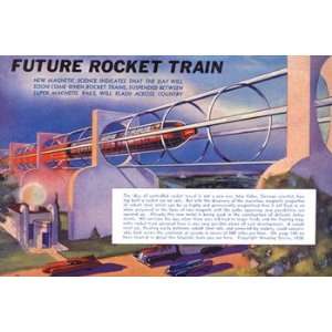  Future Rocket Train   Poster (18x12)