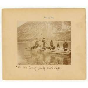  The Ewing party,dogs,scow,Yukon territory,Canada,c1897 