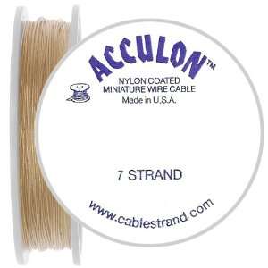  Gold Color Brass Acculon Beading Wire 7 Strand TIGERTAIL 