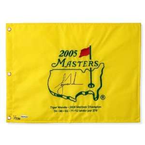  Jack Nicklaus and Tiger Woods Autographed 2005 Masters 
