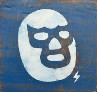 Mexican Lucha Libre Mask Graffiti Street Art Painting  