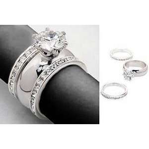   Diamond Marquis Wedding / Engagement Ring Set 