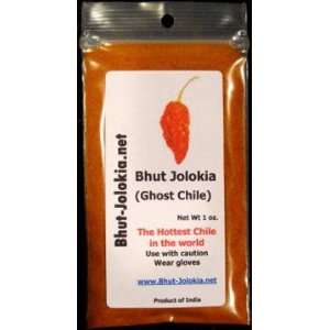Bhut Jolokia (Ghost Chile) oven dried powder 1 oz  Grocery 