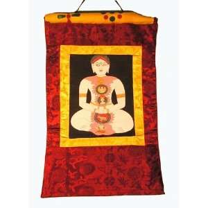  Tibetan Medicine Thangka Chakra Energy Points in Silk 