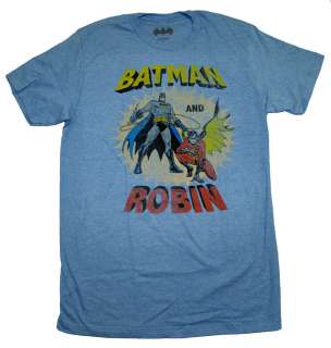 Batman And Robin Vintage Style DC Comics Super Hero Classic Soft T 