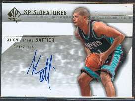 2004 05 SP Signatures Shane Battier Auto Card  