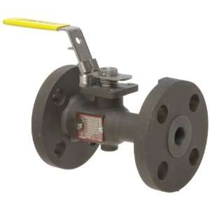   Ball Valve, Two Piece, Inline, Full Port, Class 300, Lever, 1 Flanged
