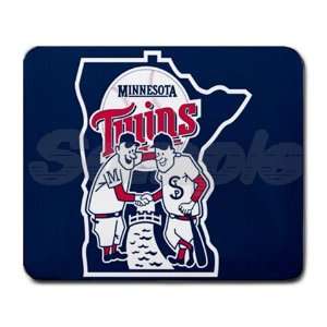 Minnesota Twins Rectangular Mouse Pad   9.25 x 7.75 Mouse Mat   Deluxe 
