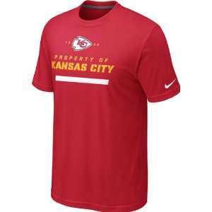   : Kansas City Chiefs Red Nike Property Of T Shirt: Sports & Outdoors