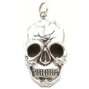  Big Pendant   Sterling Silver Skull Head Pendant: Jewelry