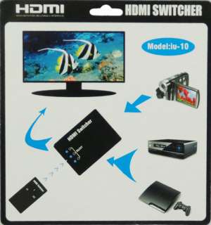   both ends of the switcher No power need 3 group input 1 group output