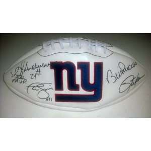  New York Giants Hand Signed Autographed Logo Football 