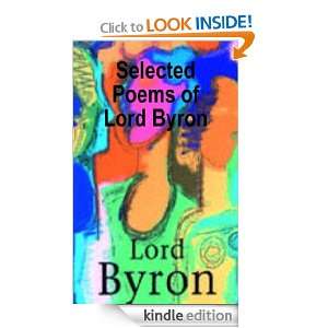 Selected Poems of Lord Byron Lord Byron  Kindle Store