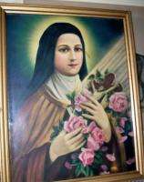 Antique St. Saint Therese (Theresa) of Lisieux Picture Print Catholic 