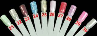 15ML 5oz Glitter Fashion Color Nail Art Soak off UV Gel Polish+ Fimo 