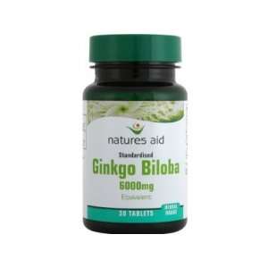  Natures Aid Ginkgo Biloba 120mg (6000mg equiv) 30 Tablets 