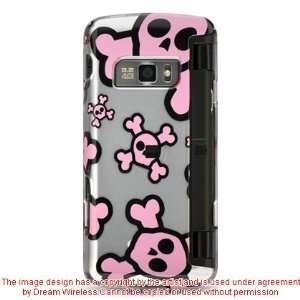  Silver with Pink Skulls Design Snap On Cover Hard Case 