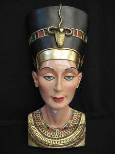 Beautiful Large Egyptian Bust Queen Nefertiti Wall Art!  