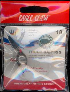 48) RIGS   Eagle Claw   Trout Bait Rig *Size 12 18  