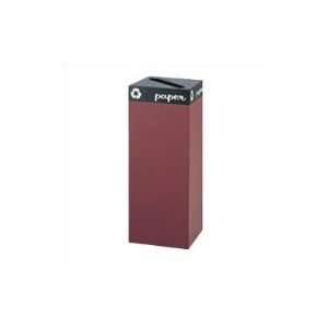   38 H Burgundy Recycling Receptacle Color Black