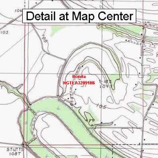  USGS Topographic Quadrangle Map   Bonita, Louisiana 