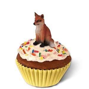  Red Fox Cupcake Trinket Box