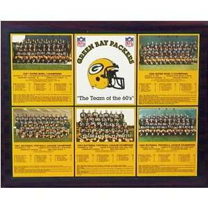 Green Bay Packers 1960s Team of the Decade Plaque  Sports 