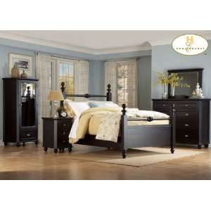   Collection Black Bedroom Set (Queen Size Bed, Nightstand, Dresser