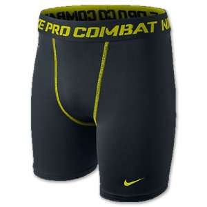   Core Kids Compression Shorts, Black/Bright Cactus