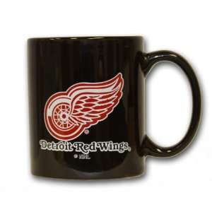   : Detroit Red Wings 11oz. Black Ceramic Coffee Mug: Sports & Outdoors