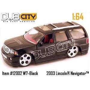  Jada Dub City Black Lincoln Navigator 1:64 Scale Die Cast 