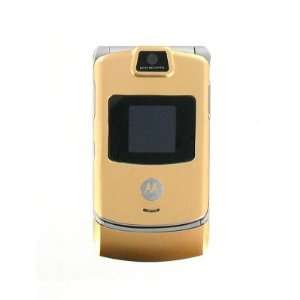  Gold   Motorola RAZR V3 V3re Cell Phone, 3G, Bluetooth 