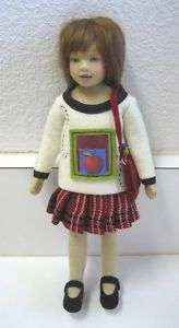 Maggie Iacono First Day of School cloth doll MIB  