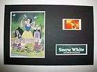 Snow White & The seven Dwarfs Film Cell Plaque Rare