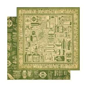 Graphic 45 Olde Curiosity Shoppe Double Sided Paper 12X12 Apothecary 