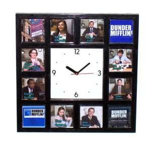  Dunder Mifflin The Office Scranton Staff square clock 
