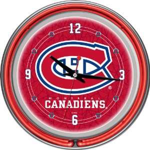  NEW NHL Montreal Canadiens Neon Clock   14 inch Diameter 