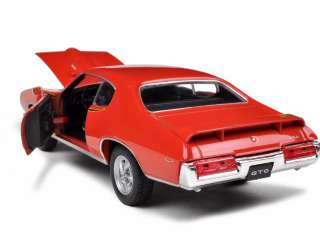 1969 PONTIAC GTO JUDGE ORANGE 1:24 DIECAST CAR MODEL  