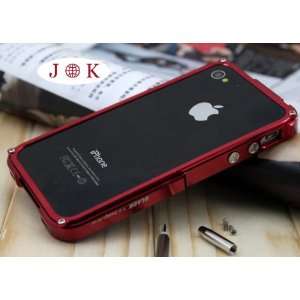   Jk Red Aluminum Blade Metal Bumper Case for Iphone 4 4s: Electronics