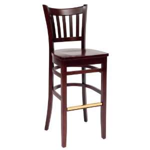 Grill Bar Stool with Mahogany Finish