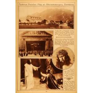   Jesus Passion Play Stage Thorn   Original Rotogravure: Home & Kitchen
