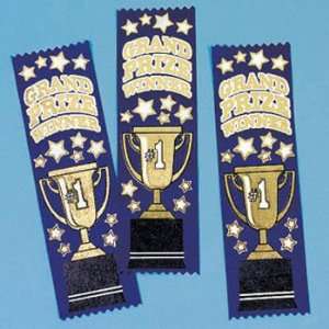   Satin Grand Prize Winner Award Ribbons (12 per package) Toys & Games