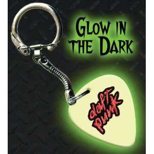  Daft Punk Glow In The Dark Premium Guitar Pick Keyring 