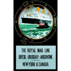  Royal Mail Line Poster Print