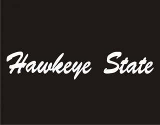 HAWKEYE STATE Funny T Shirt Iowa State Nickname Tee  
