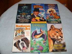 LOT OF 6 MOVIES  The Neverending Story/ All Dog.. (VHS) 085391139935 